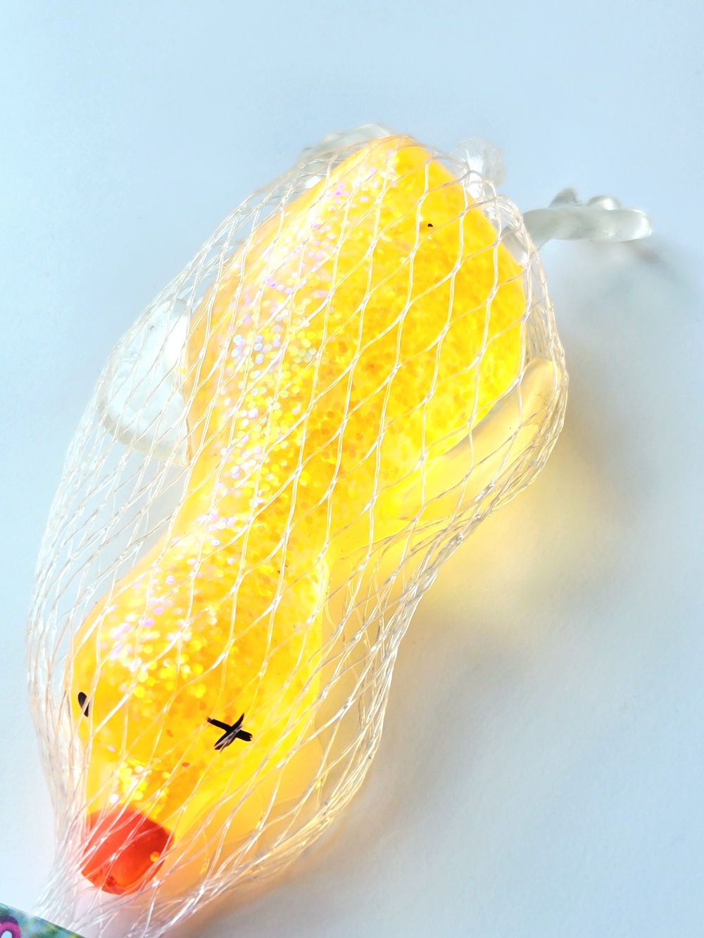 ORB Curiosities Sugar Swaps Goose Squishy Toy Yellow Glitter Sensory NEW - Picture 5 of 7